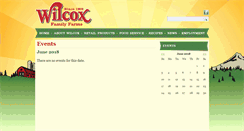 Desktop Screenshot of events.wilcoxfarms.com
