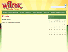 Tablet Screenshot of events.wilcoxfarms.com