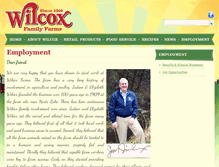 Tablet Screenshot of employment.wilcoxfarms.com